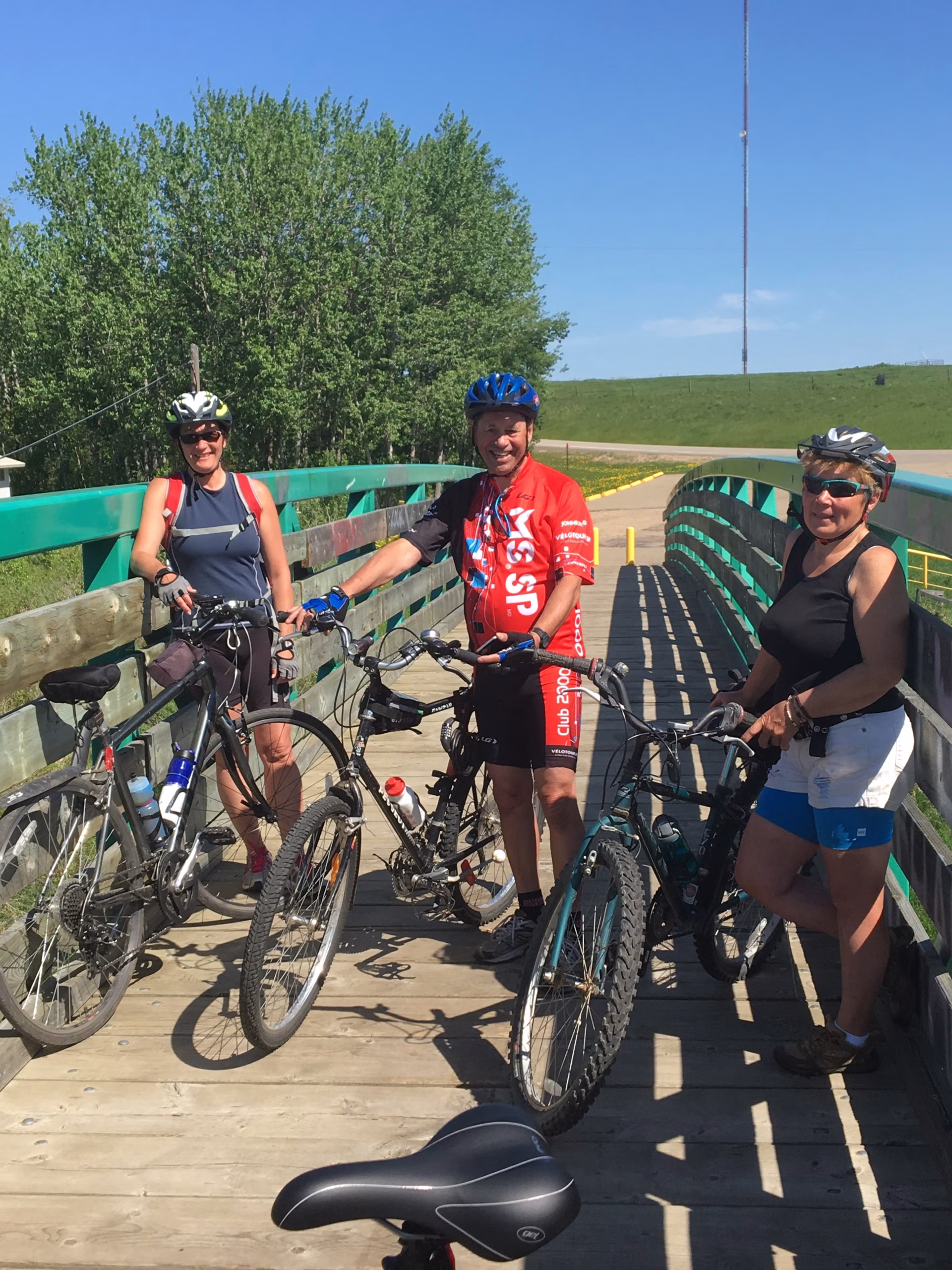 Ride the Trans Canada Trail from Lacombe to Red Deer and back.